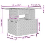 vidaXL Ensemble de canapé de jardin 9 Pièces Noir Poly rotin