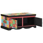 vidaXL Table basse multicolore 90x50x40 cm bois de manguier massif