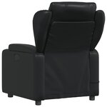 vidaXL Fauteuil de massage inclinable Noir Similicuir