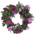 vidaXL Guirlandes de fleurs de Noël 6 Pièces violet clair 250 cm
