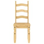 vidaXL Chaises à manger lot de 2 Corona 42x47x107cm bois massif de pin