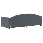vidaXL Lit de repos sans matelas gris foncé 100x200 cm velours