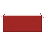 vidaXL Banc de jardin avec coussin 120 cm Bambou