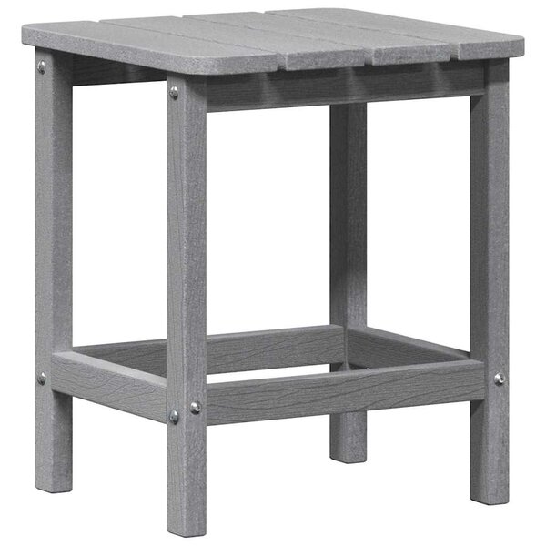 vidaXL Table d'appoint Adirondack Gris clair 38 x 38 x 46 cm HDPE