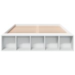 vidaXL Cadre de lit sans matelas blanc 135x190 cm
