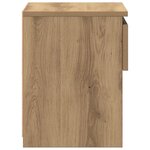 vidaXL Tables de chevet 2 Pièces chêne artisanal 40x30x39 cm