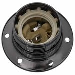 vidaXL Douilles de lampe 2 Pièces noir brillant E27