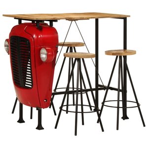 vidaXL Ensemble de bar 5 Pièces bois de manguier massif