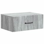 vidaXL Cabinet de chevet mural 2 Pièces Sonoma gris 49 x 34 5 x 20 cm