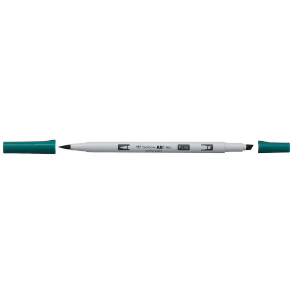 Marqueur Base Alcool Double Pointe ABT PRO 346 vert mer x 6 TOMBOW