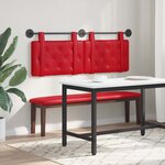 vidaXL Tête de lit suspendue Rouge Simili cuir