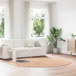 vidaXL Tapis shaggy à poils longs NAVARRA beige 240x240 cm polyester