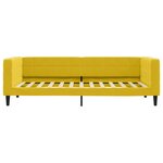 vidaXL Lit de repos sans matelas jaune 90x200 cm velours