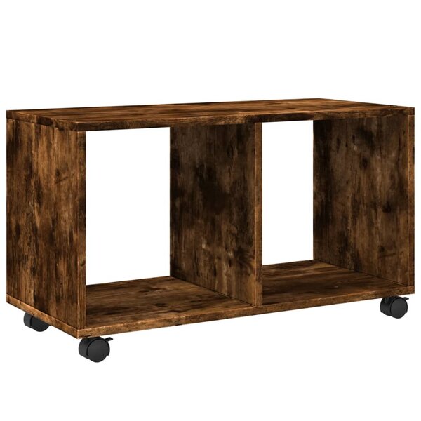 vidaXL Armoire roulante chêne fumé 72x33x42 5 cm bois d'ingénierie