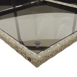 vidaXL Ensemble à manger de jardin 9 Pièces coussins gris résine tressée