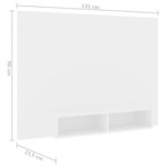 Vidaxl meuble tv mural blanc 135x23 5x90 cm aggloméré