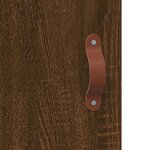 vidaXL Buffet Chêne marron 34 5x34x90 cm Bois d'ingénierie