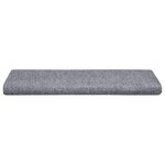 vidaXL Tapis d'escalier autocollants vidaXL 20 pièces 65 x 21 x 4 cm gris clair bord rectangulaire