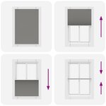 vidaXL Store plissé anthracite 95x100 cm largeur du tissu 94 4 cm