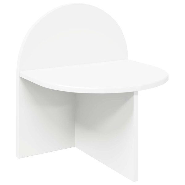 vidaXL Table de chevet Blanc 40 x 35 5 x 45 5 cm Bois d’ingénierie