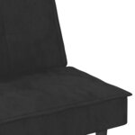 vidaXL Canapé-lit avec porte-gobelets noir velours