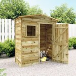 vidaXL Abri de stockage de jardin Bois de pin imprégné