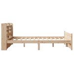 vidaXL Cadre de lit avec tête de lit sans matelas 140x190 cm