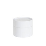 Lot de 6 boîtes cylindriques blanc 8.2 x 6.2 cm