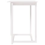 vidaXL Table de bar Blanc 80x80x110 cm Bois massif de pin