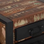 vidaXL Table d'appoint Multicolore 40 x 40 x 80 cm Bois Recyclé Solide