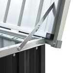 vidaXL Boîte de rangement de jardin Anthracite 171x99x93 cm