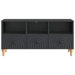 vidaXL Meuble TV 102 x 34 5 x 50 cm Noir Bois d’ingénierie