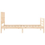vidaXL Cadre de lit et tête de lit 100x200 cm bois massif