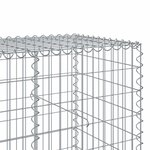 vidaXL Panier gabion avec couvercle 100x100x100 cm fer galvanisé
