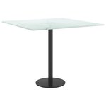 vidaXL Dessus de table blanc 50x50 cm 6 mm verre trempé design marbre