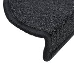 vidaXL Tapis d'escalier 5 Pièces 56x17x3 cm Anthracite