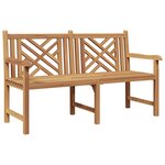 vidaXL banc Autre Marron 150 x 60 x 90 cm Bois de teck solide