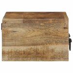 VidaXL Meuble TV mural 60x30x19 cm bois massif de manguier brut