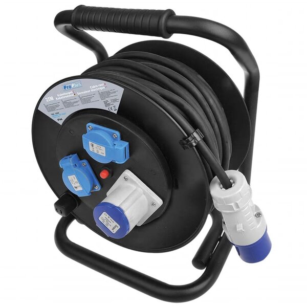 Proplus enrouleur de câble 25 m 1 x cee