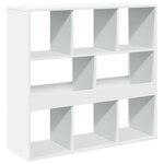 vidaXL Cloison de séparation blanc 100x33x94 5 cm bois d'ingénierie