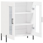 vidaXL Buffet blanc 69 5x34x90 cm bois d'ingénierie