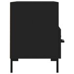 vidaXL Meuble TV Noir 80x36x50 cm Bois d'ingénierie