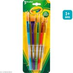 Crayola - Blister de 5 pinceaux - Peinture et accessoires