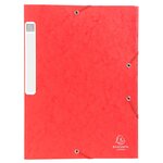 Boite De Classement Cartobox Dos 40mm Carte Lustrée - A4 - Rouge - Exacompta