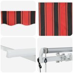 vidaXL Auvent Rétractable Multicolore 250 x 200 cm