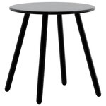 vidaXL Lot de 3 Chaise de jardin noir et blanc résine tressée