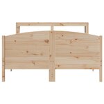 vidaXL Cadre de lit sans matelas 140x190 cm bois de pin massif