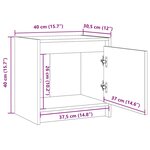 vidaXL Table de chevet Blanc 40x30 5x40 cm Bois de pin massif