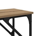 vidaXL Table console Chêne artisanal 180 x 30 x 75 cm