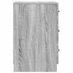 vidaXL Cabinet de chevet avec tiroir Sonoma gris 43 x 41 x 63 5 cm